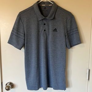 Blue adidas polo
